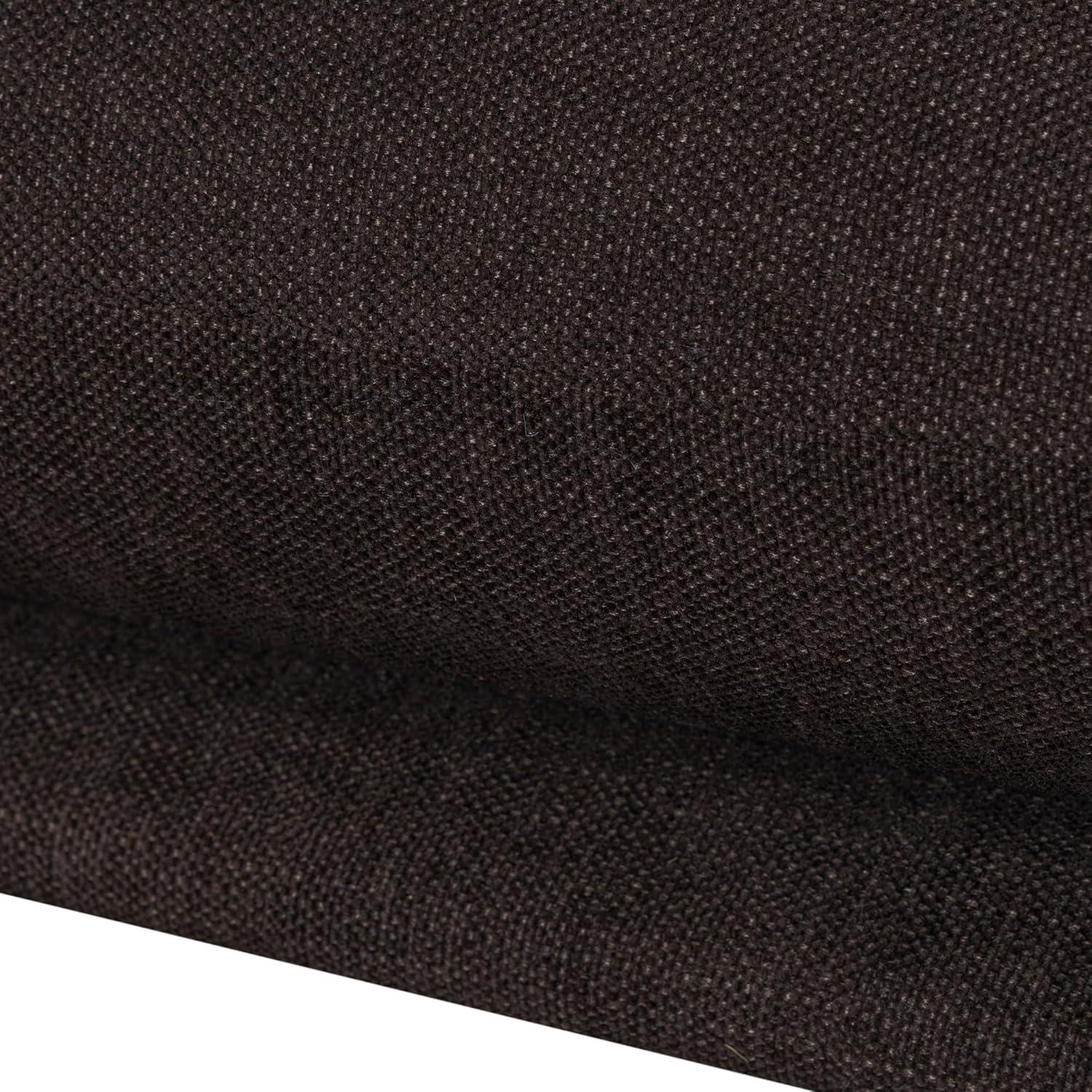 image:imageArmen living Bloom Accent Chair in Brown Fabric with Black FinishBrown