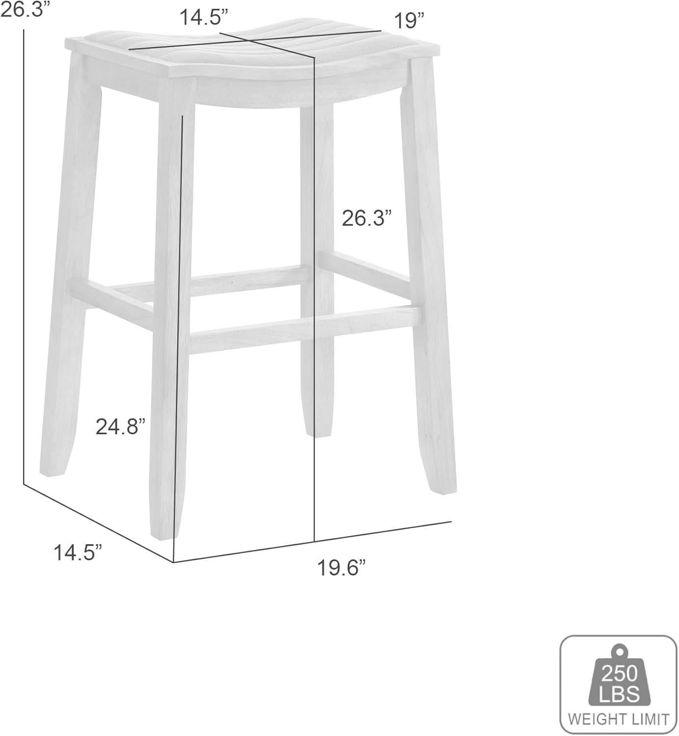 image:imageIyani Coastal Modern Wood Counter Height Kitchen Bar Stool in Amber Glow Finish with Twilight Taupe Fabric Upholstered SeatTaupeWhite