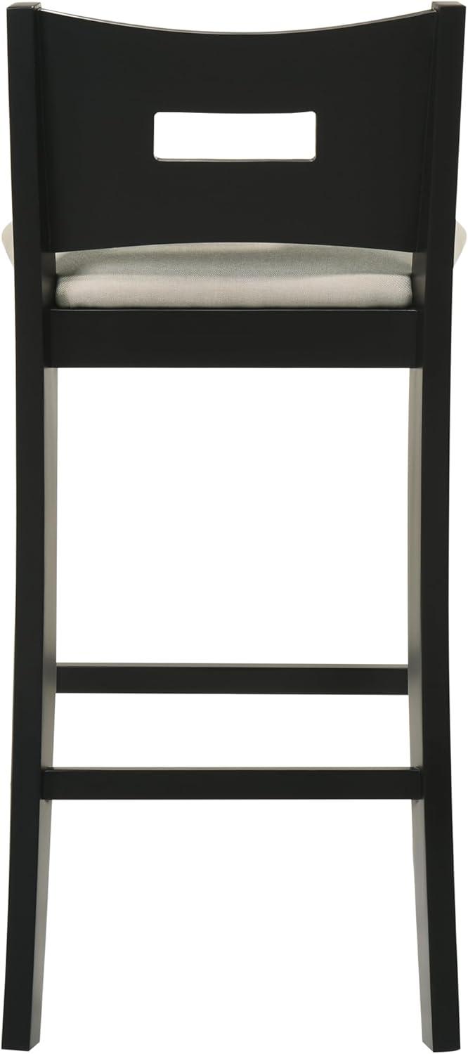 image:imageArmen living Ren 26 in Amber Glow Counter Height Rubberwood Barstool with Ivory Fabric SeatFog