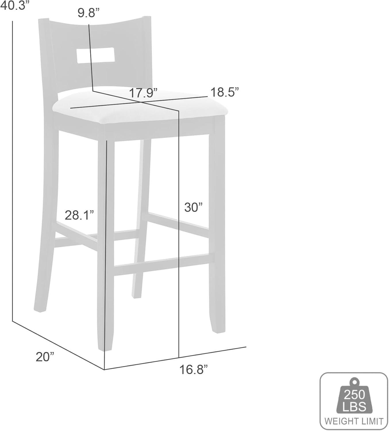 image:imageArmen living Ren 26 in Amber Glow Counter Height Rubberwood Barstool with Ivory Fabric SeatFog