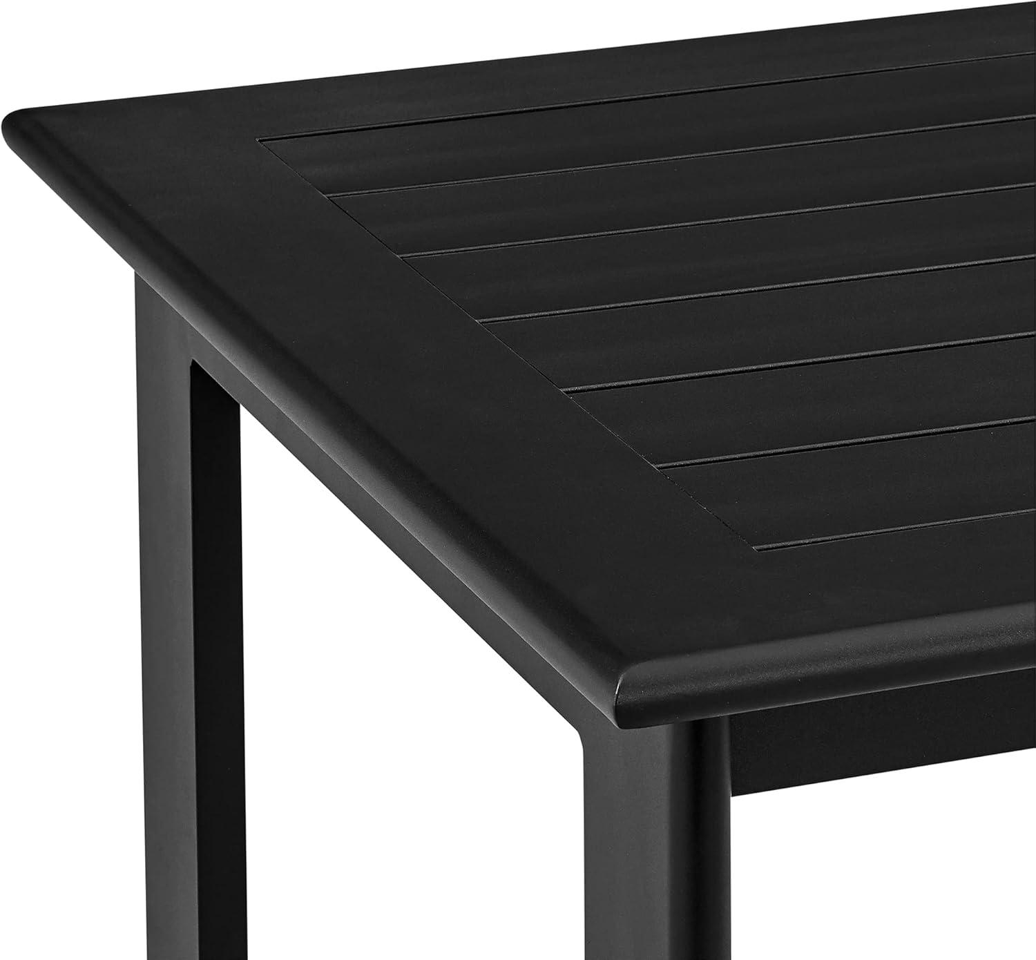image:imageArmen Living Grand Modern Outdoor Patio Bar Table and Stools Set 5 Piece Black