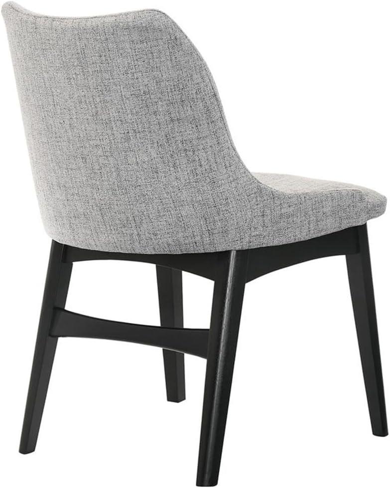 image:imageArmen Living Azalea Orange Fabric and Walnut Wood Dining Side Chairs Set of 2GrayBlack