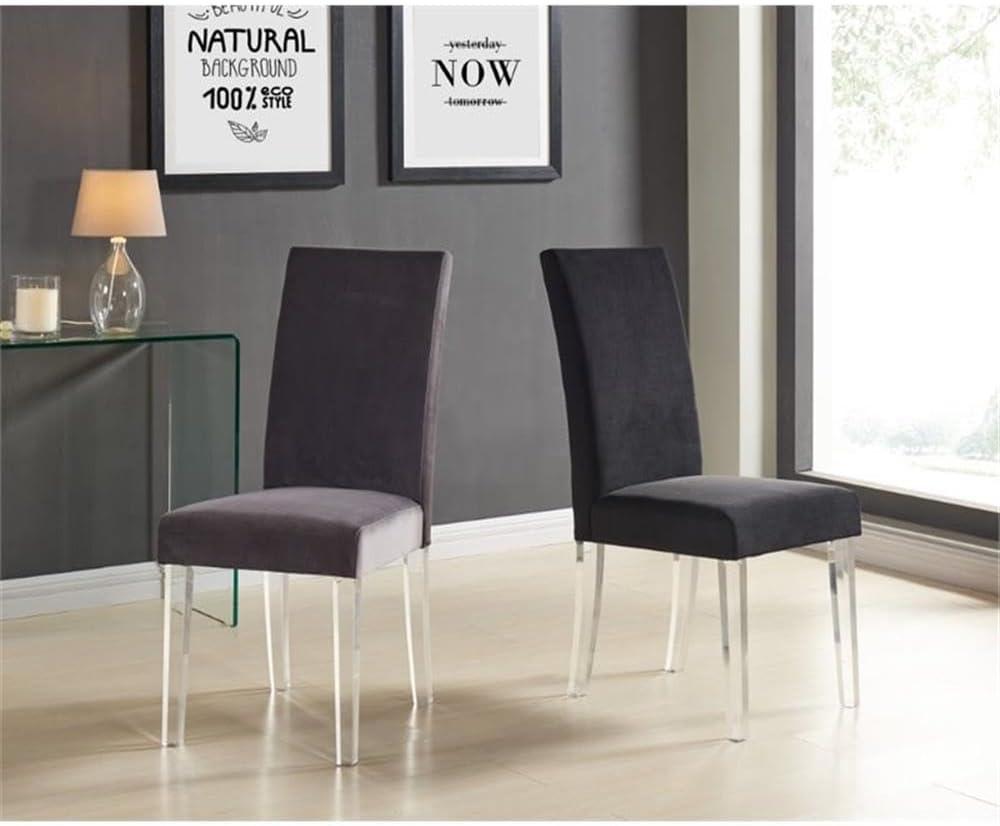 image:imageArmen Living Dalia Modern and Contemporary Dining Chair Set of 2 BlackAcrylic Finish