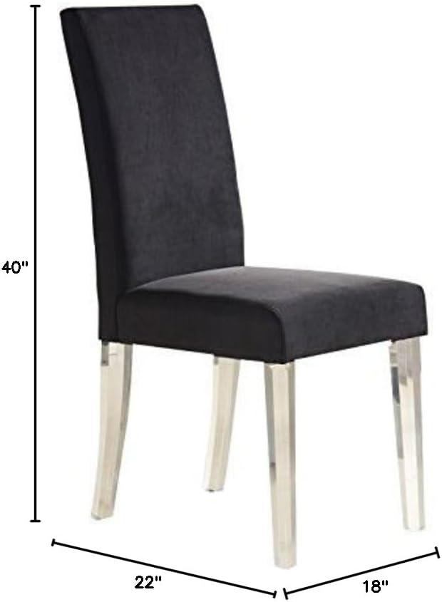 image:imageArmen Living Dalia Modern and Contemporary Dining Chair Set of 2 BlackAcrylic Finish