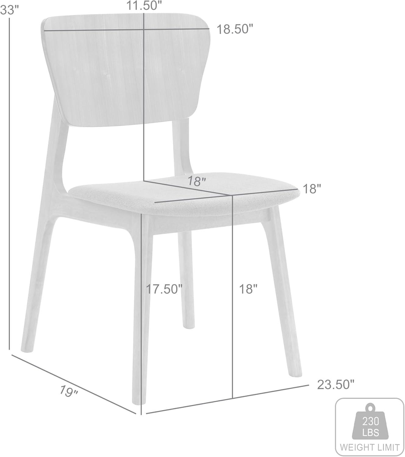 image:imageArmen Living Kalia Wood Dining Chair in Walnut Finish with Orange Fabric Set of 4Orange