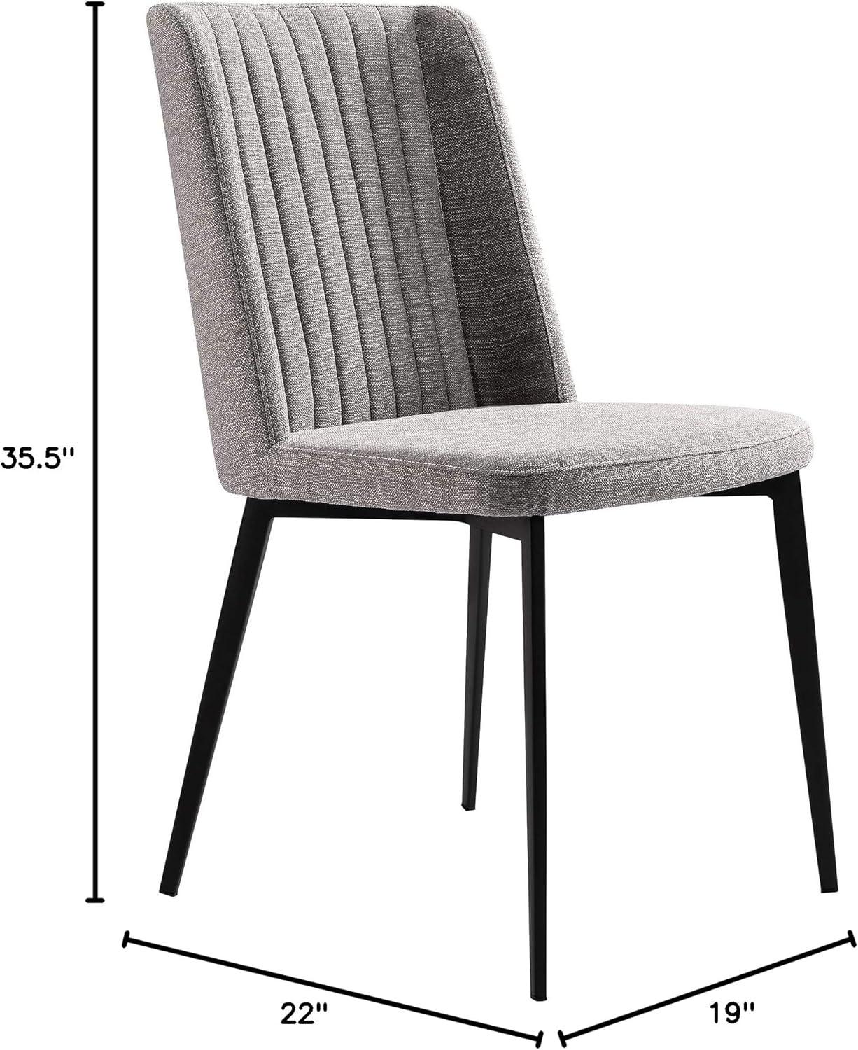 image:imageArmen Living Maine Dining Chair Orange Fabric Upholstery 185 Seat HeightGrey