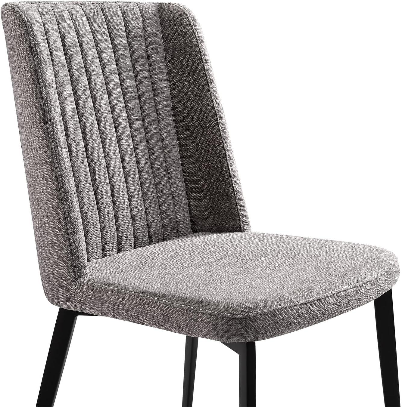image:imageArmen Living Maine Dining Chair Orange Fabric Upholstery 185 Seat HeightGrey