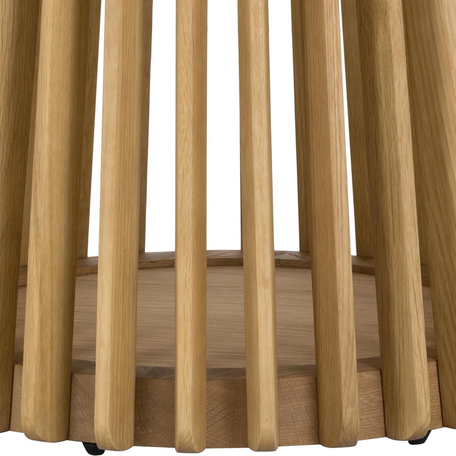 image:imageArmen Living Pasadena Erie 5 Piece Round Dining Set in Natural Oak Finish with Paper Cord ChairsNatural Wood Finish