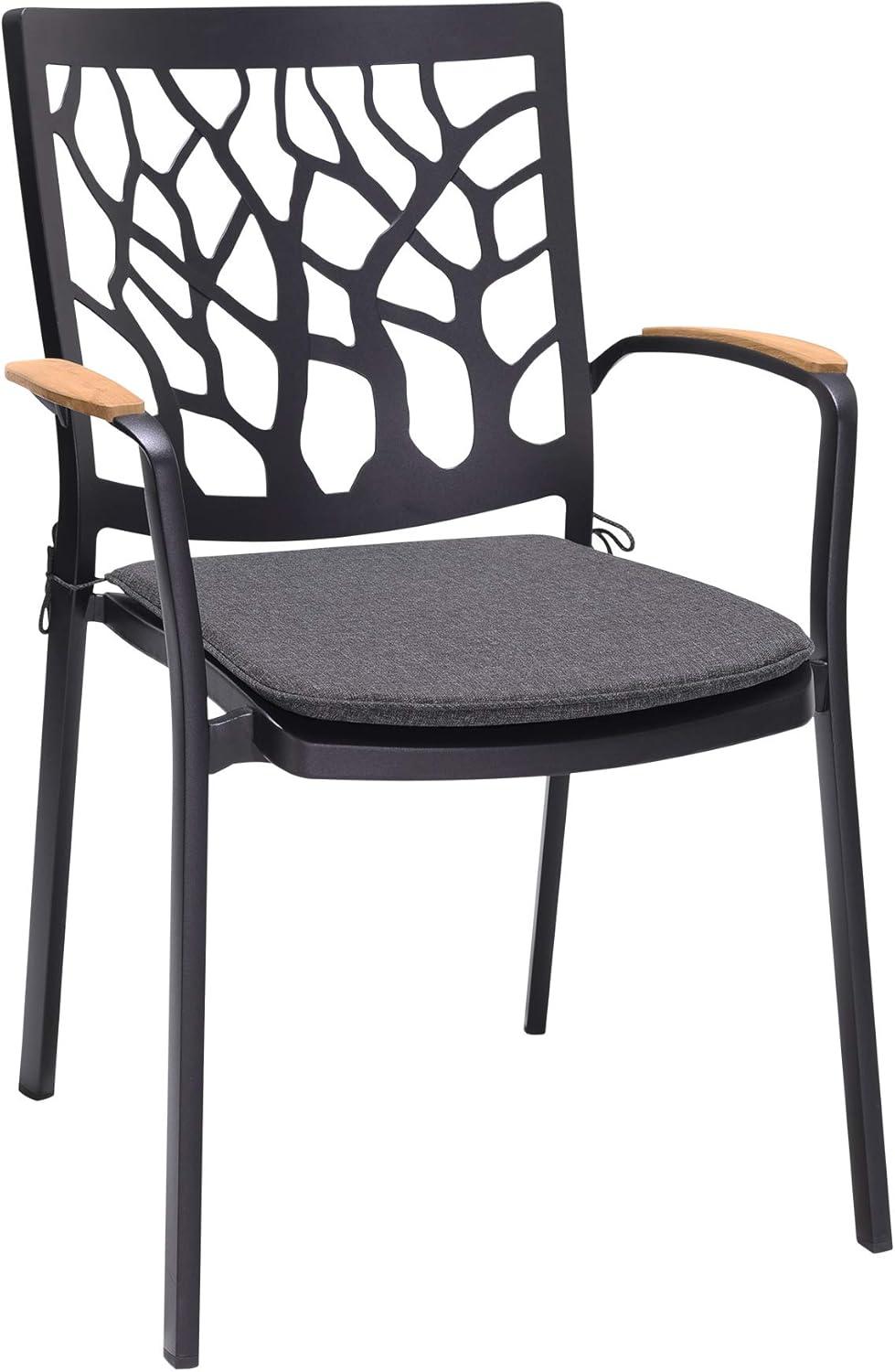 image:imageArmen Living SETODPDDI Portals Outdoor Patio 5 Piece Dining Table Set Black Finish