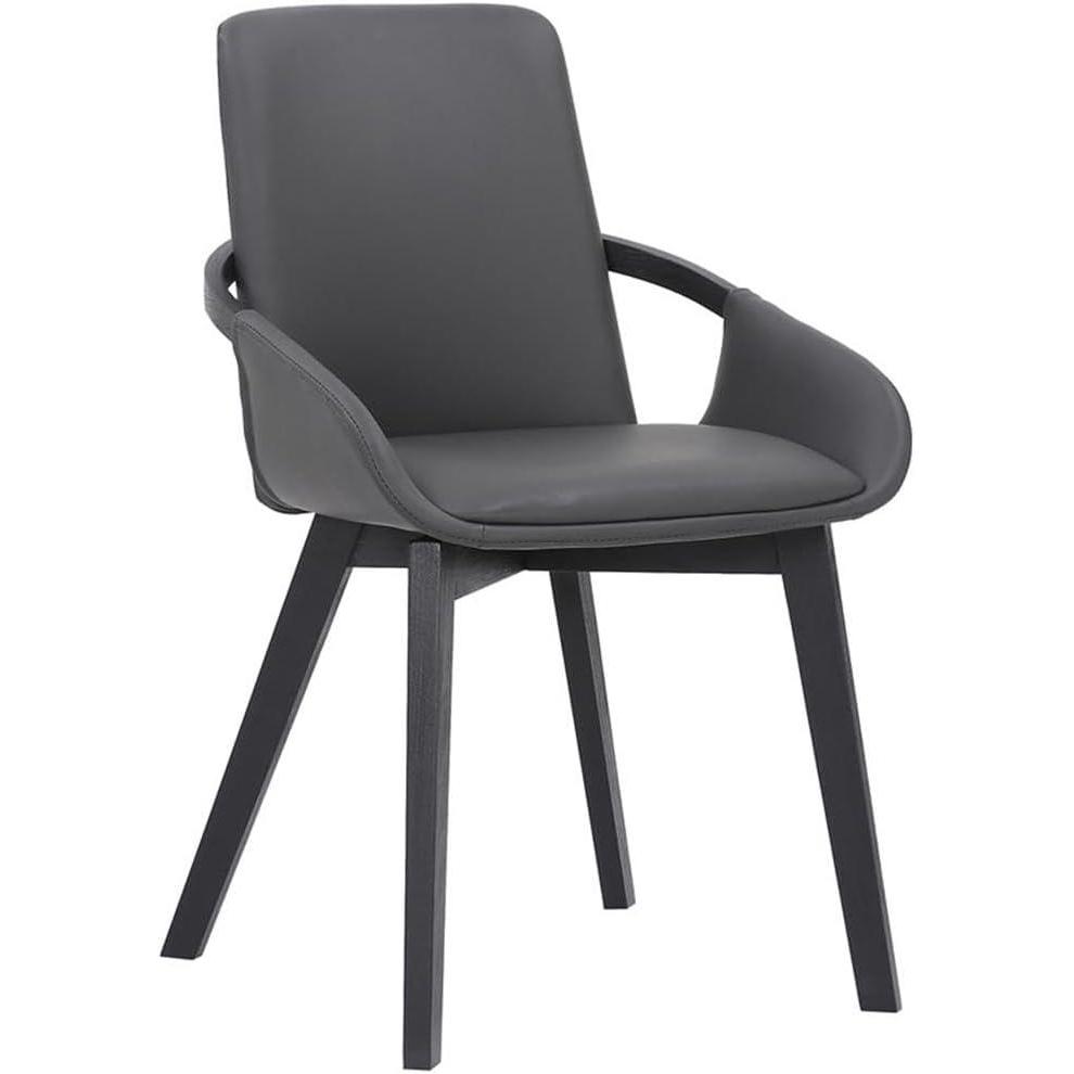 image:imageArmen Living Greisen Modern Wood Dining Room Chair GreyCharcoalGreyCharcoal