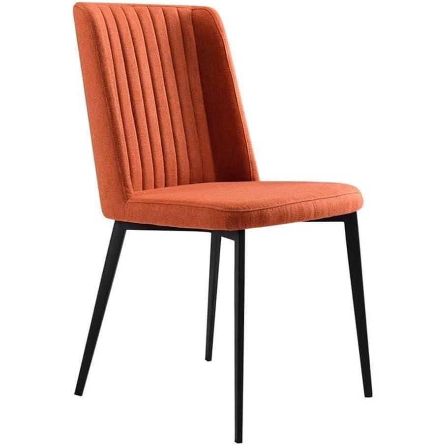image:imageArmen Living Maine Dining Chair Orange Fabric Upholstery 185 Seat HeightOrange
