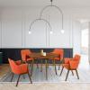 image:imageArmen Living Arcadia and Renzo 5 Piece Dining Set 42 Round OrangeWalnut Wood