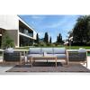 image:imageArmen Living Sienna 4 Piece Acacia Outdoor Patio Sofa Seating Set TeakGrey