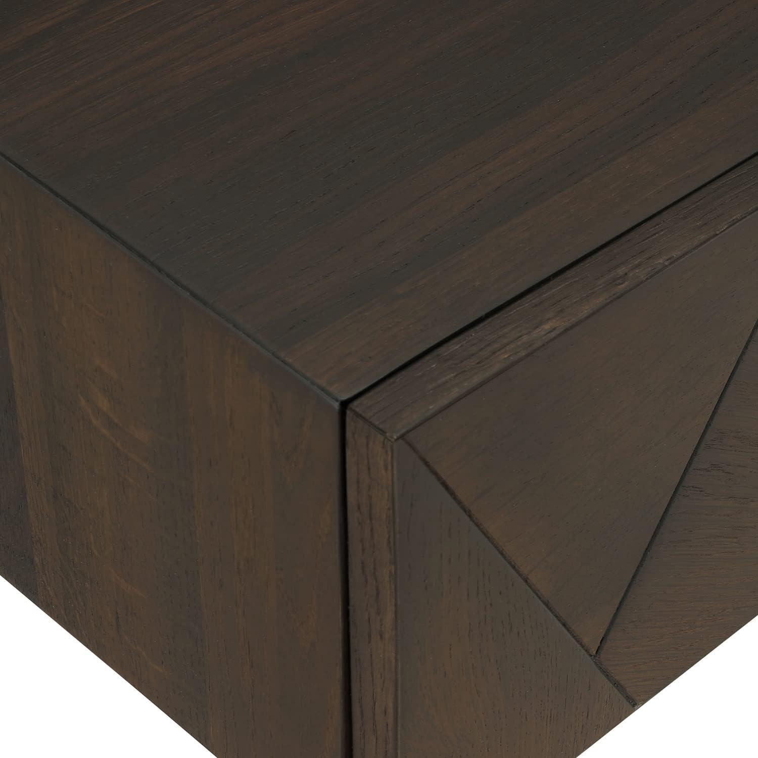 image:imageArmen Living Marquis Platform Bedframe and Nightstands Bedroom Set 3 Piece Smoke Oak