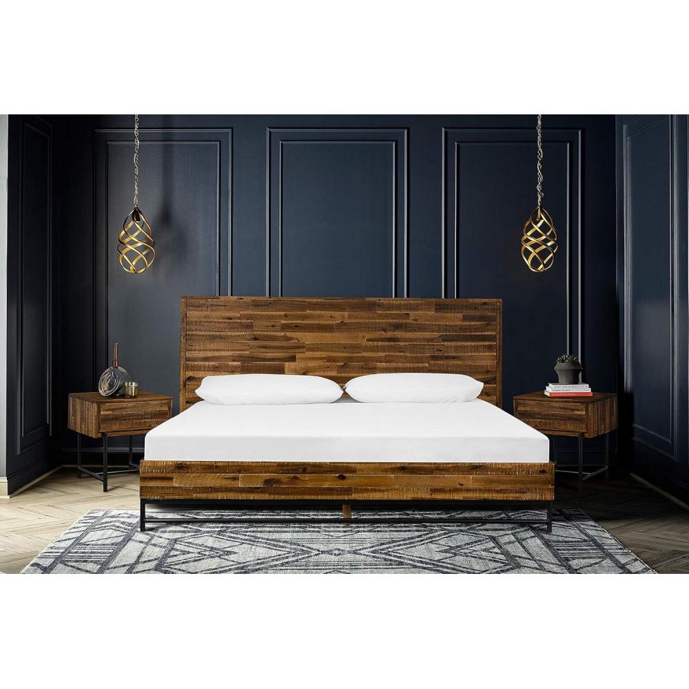 image:imageArmen Living Cusco 3 Piece Queen Bedroom Set with 2 Nightstand Antique Acacia