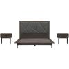 image:imageArmen Living Marquis Platform Bedframe and Nightstands Bedroom Set 3 Piece Smoke Oak