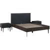 image:imagearmen LIVING Cross Dark Gray Solid Oak Queen 3pc Bedroom Set