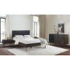 image:imagearmen LIVING SETCRBDQN4B Cross Dark Gray Solid Oak Queen 4pc Bedroom Set