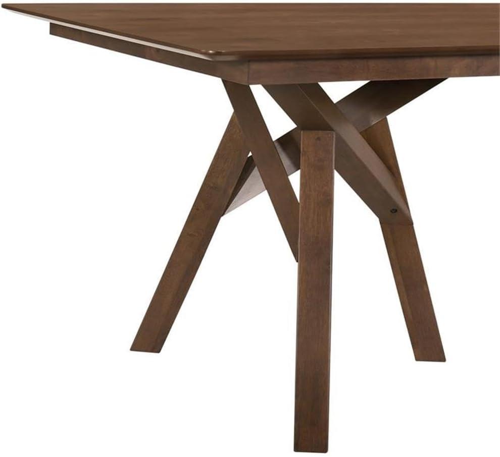image:imageArmen Living Cortina 79 MidCentury Modern Wood Dining Table Legs WhiteWalnut