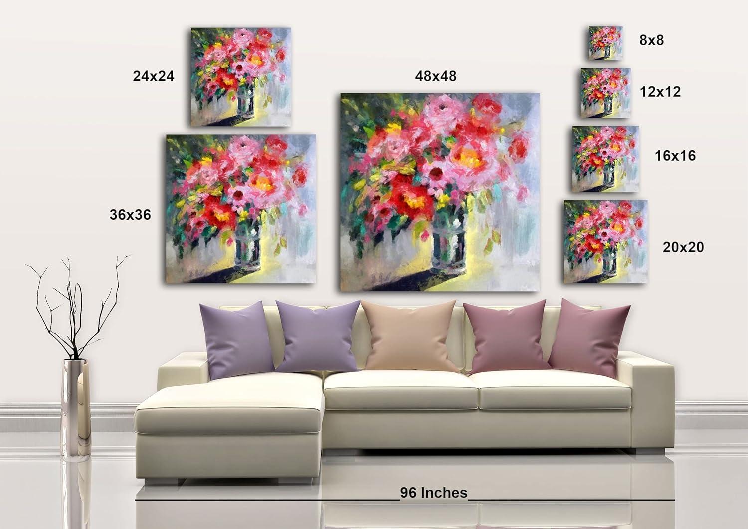 image:imageArmen Living Country Bouquet 235 Square Wrapped Canvas Wall Art Print 24 x 2436x36