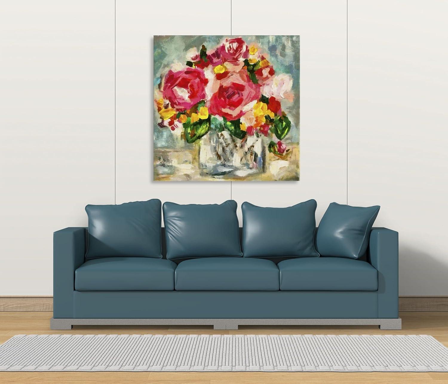 image:imageArmen Living Country Bouquet 413 Square Wrapped Canvas Wall Art Print 16 x 1636x36