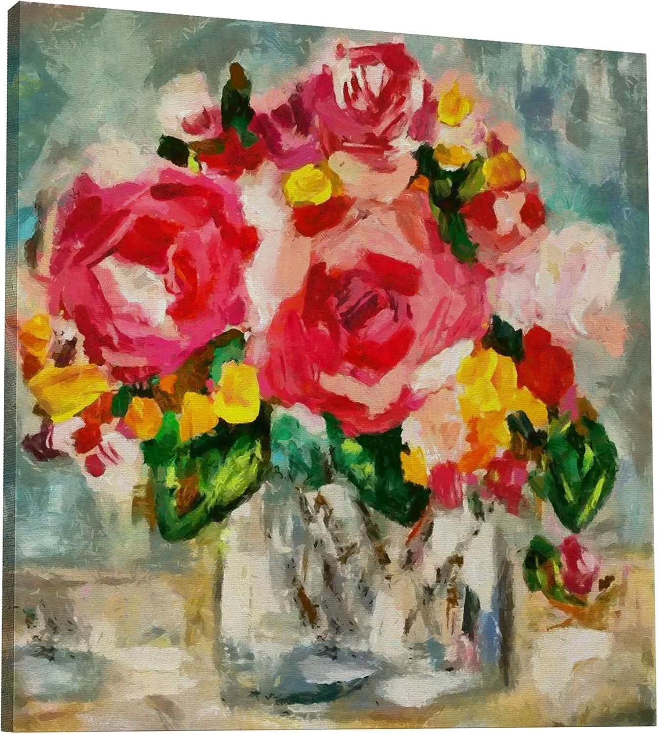 image:imageArmen Living Country Bouquet 413 Square Wrapped Canvas Wall Art Print 16 x 1648x48