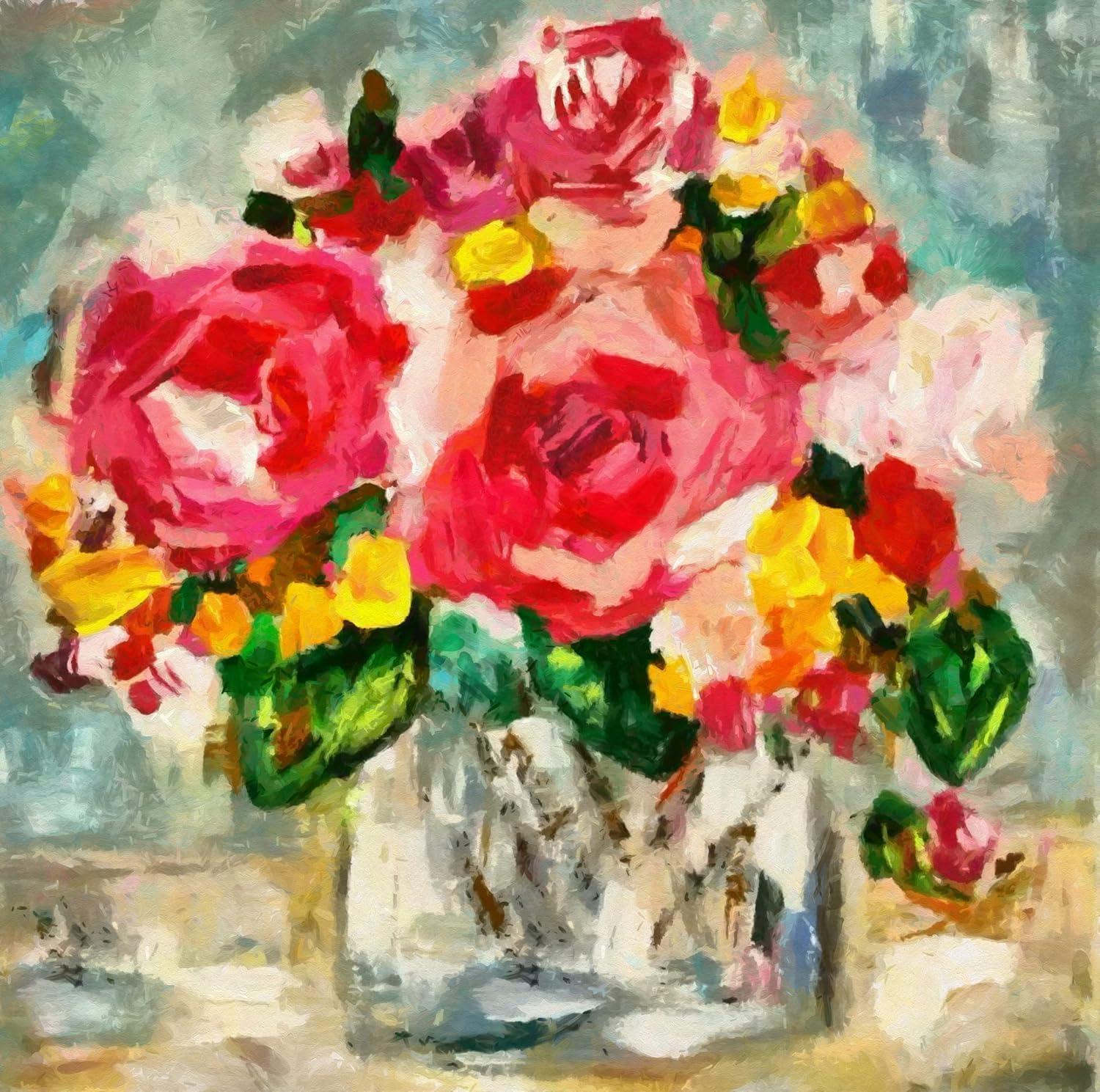 image:imageArmen Living Country Bouquet 413 Square Wrapped Canvas Wall Art Print 16 x 1648x48