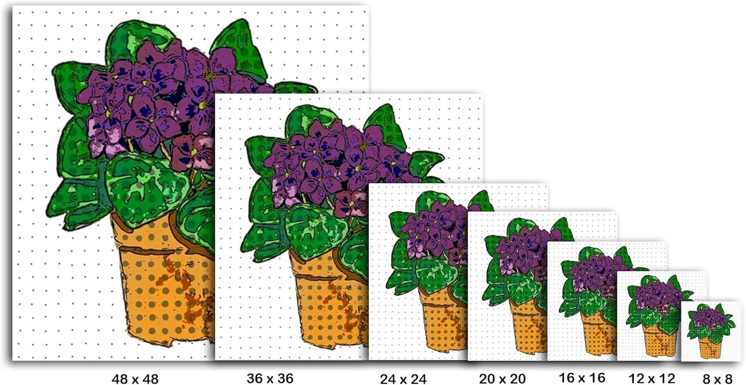 image:imageArmen Living Pop Art Flowers 152 Square Wrapped Canvas Wall Art Print 16 x 1612x12