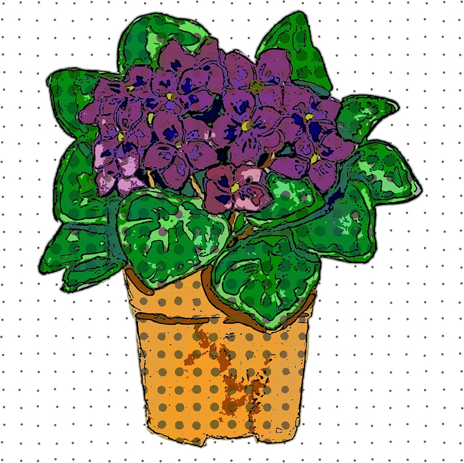 image:imageArmen Living Pop Art Flowers 152 Square Wrapped Canvas Wall Art Print 16 x 168x8