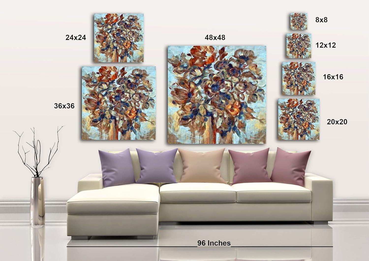 image:imageArmen Living Rustic Bouquet 175 Square Wrapped Canvas Wall Art Print 16 x 1620x20