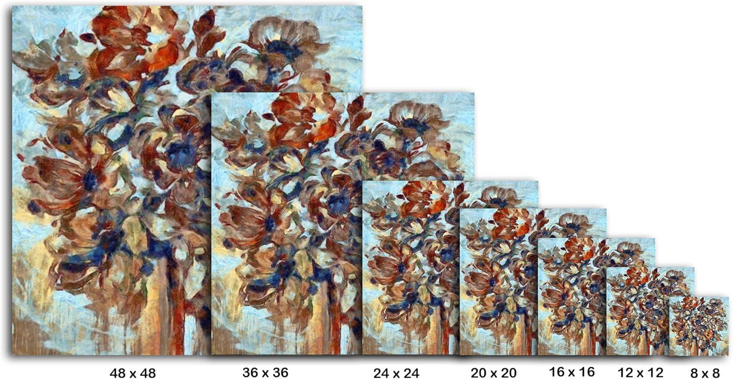 image:imageArmen Living Rustic Bouquet 175 Square Wrapped Canvas Wall Art Print 16 x 1620x20
