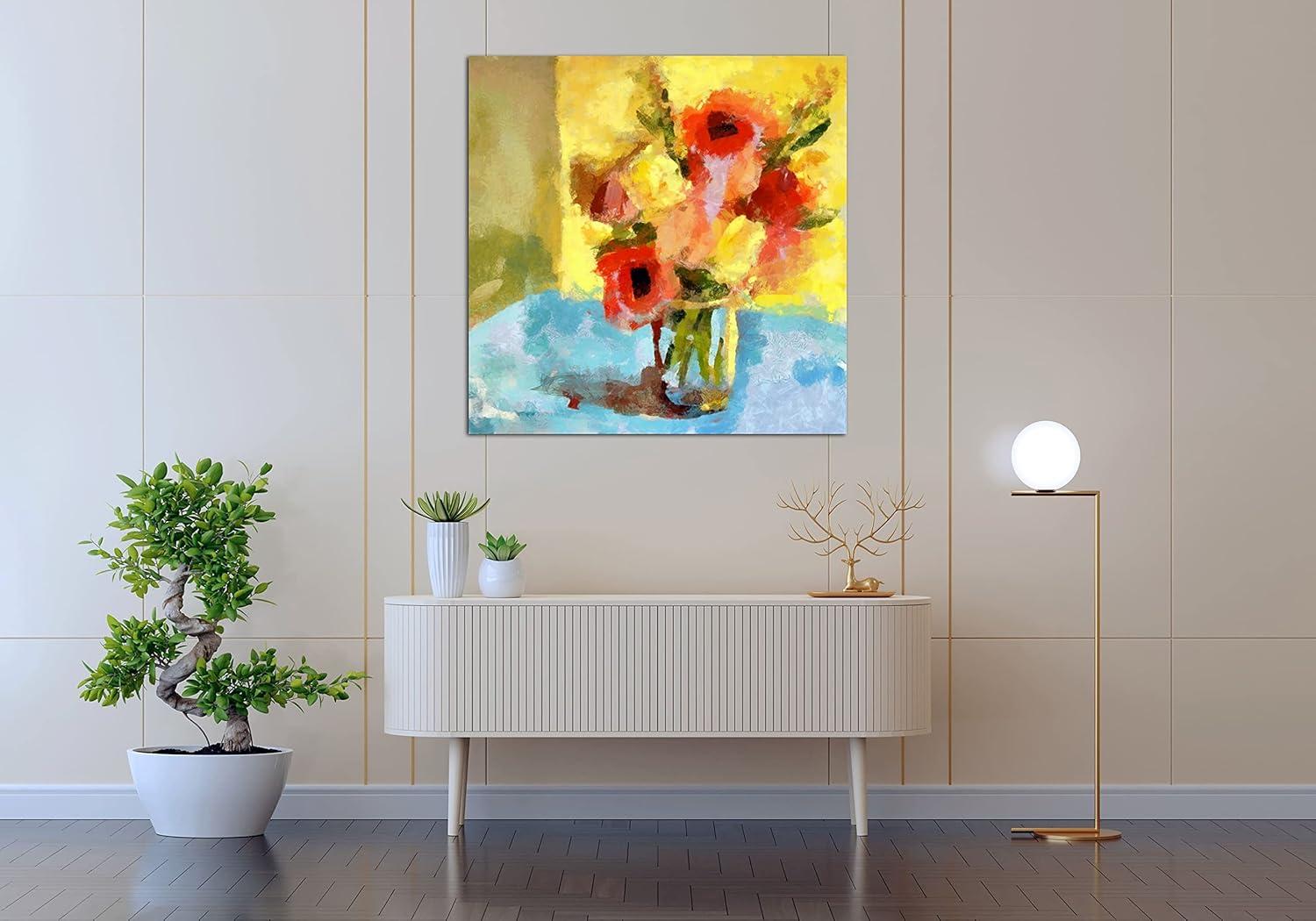 image:imageArmen Living Rustic Bouquet 424 Square Wrapped Canvas Wall Art Print 20 x 2012x12