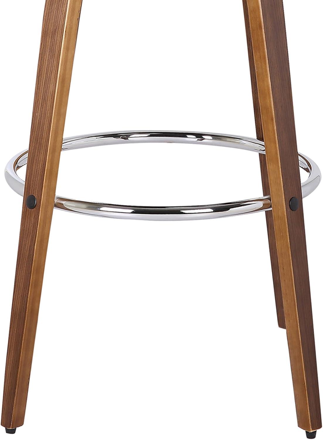 image:imageArmen Living Sonia 26 Counter Height Swivel Brown Faux Leather and Walnut Wood Bar Stool Set of 4Brown Faux LeatherWalnut