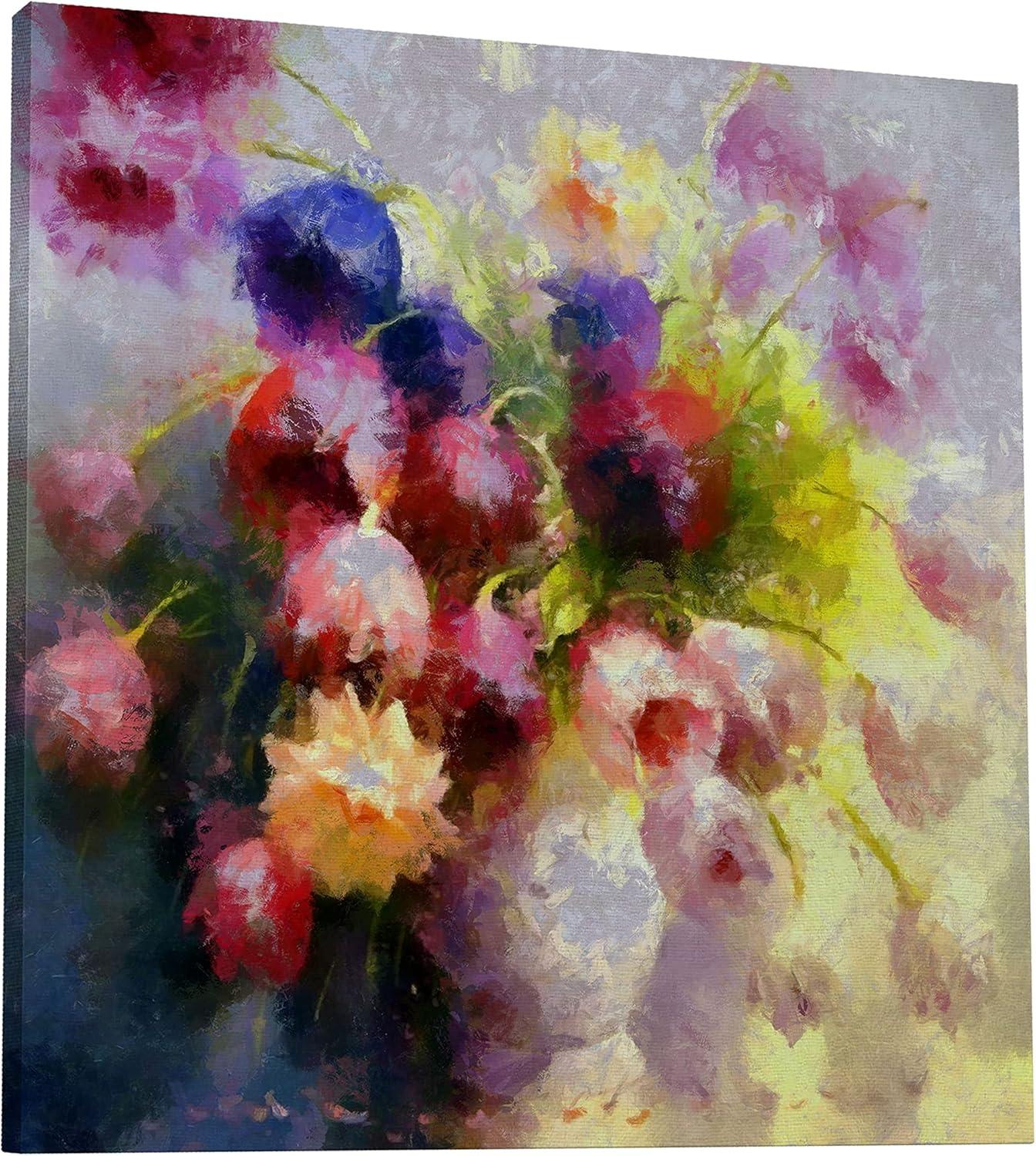 image:imageArmen Living Spring Bouquet 166 Square Wrapped Canvas Wall Art Print 24 x 2436x36