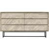 image:imageArmen Living Peridot 6 Drawer Dresser in Natural Acacia Wood