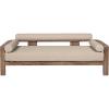 image:imageArmen Living Relic Modern Outdoor Patio Sofa Weathered Eucalyptus with Taupe Cushions
