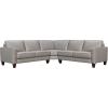 image:imageArmen Living Summit Modern 3 Piece Greige Leather Sectional SofaGreige