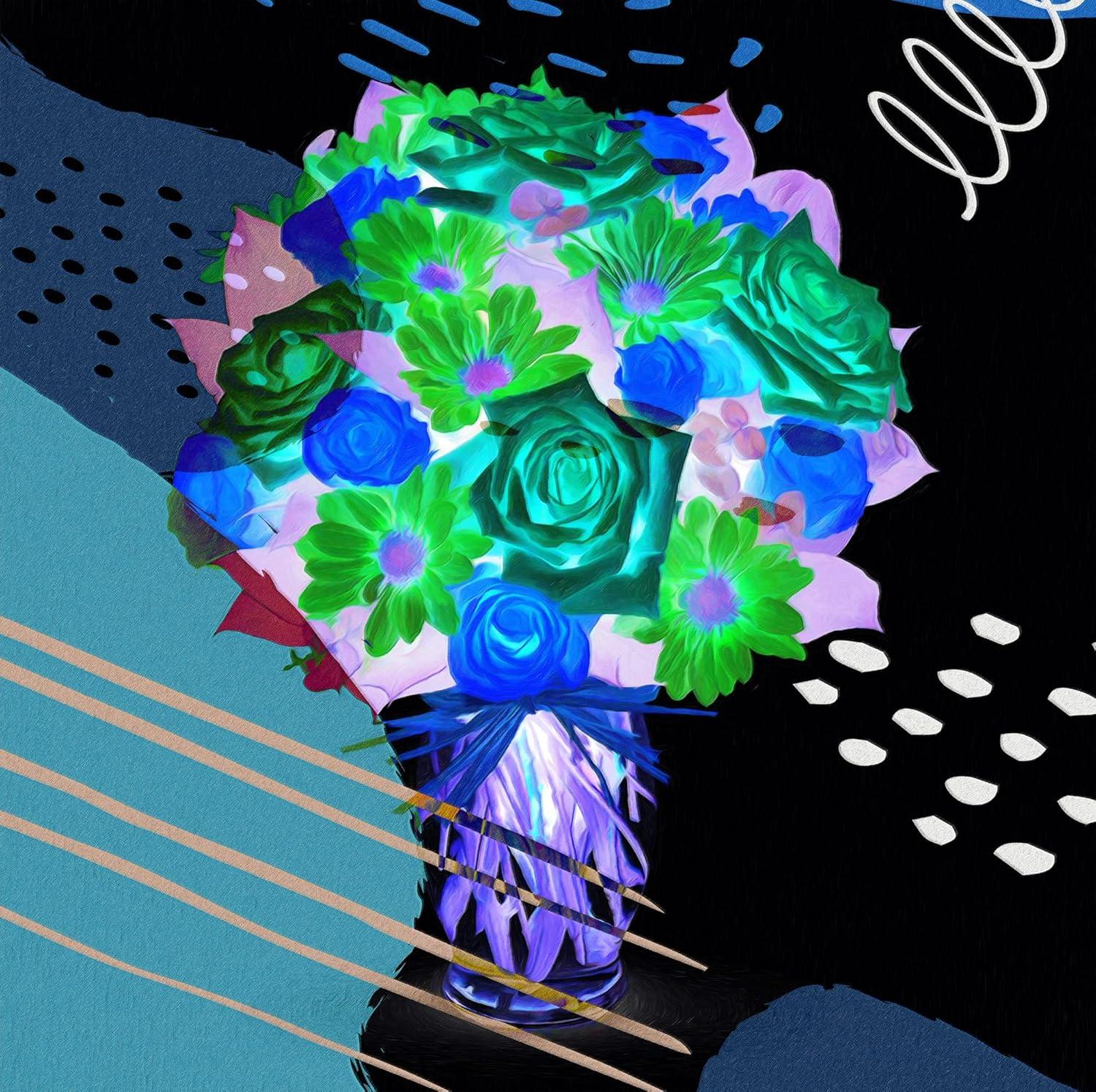image:imageArmen Living Festive Bouquet 379 Square Wrapped Canvas Wall Art Print 24 x 2412x12