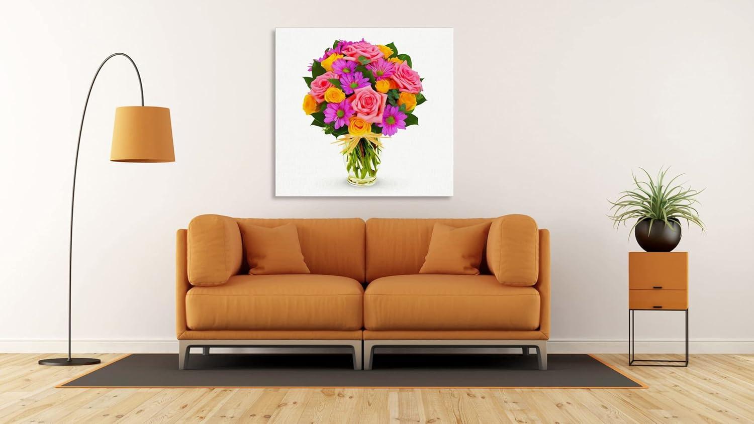 image:imageArmen Living Festive Bouquet I Square Wrapped Canvas Wall Art Print 36 x 3616x16