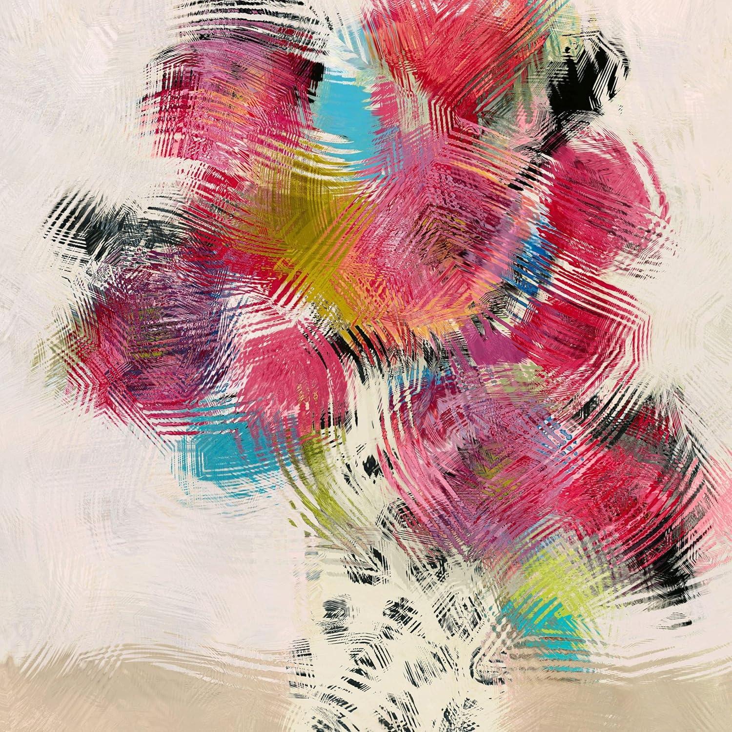 image:imageArmen Living Frosty Bouquet I Square Wrapped Canvas Wall Art Print 8 x 88x8