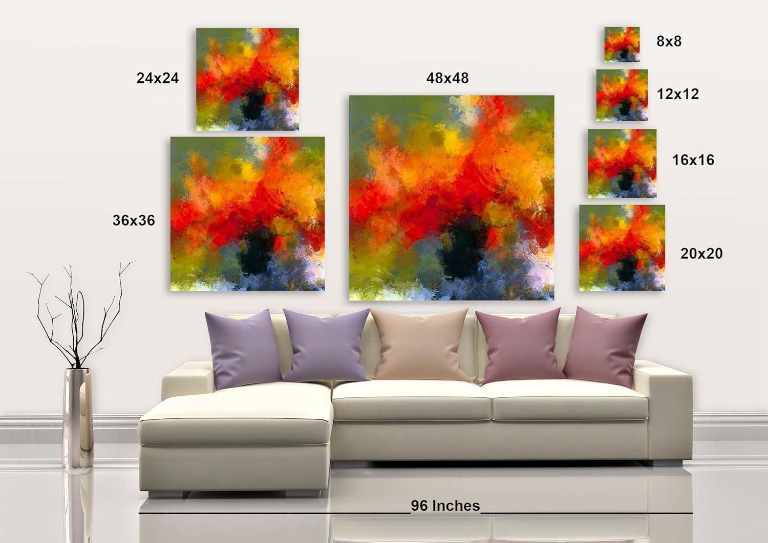 image:imageArmen Living Full Bouquet Square Wrapped Canvas Wall Art Print 16 x 1620L x 20W