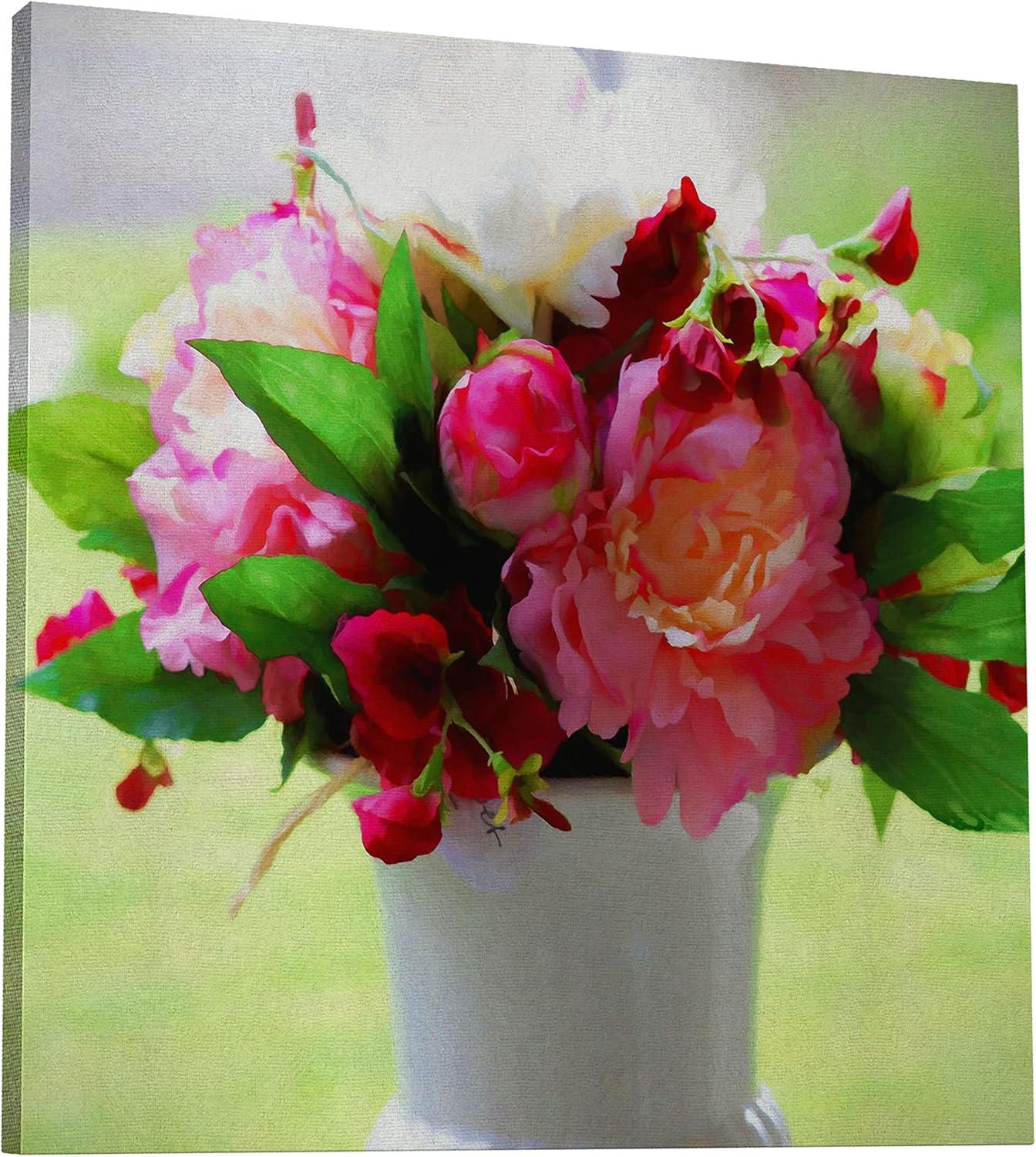 image:imageArmen Living Garden Bouquet 638 Square Wrapped Canvas Wall Art Print 12 x 1220x20