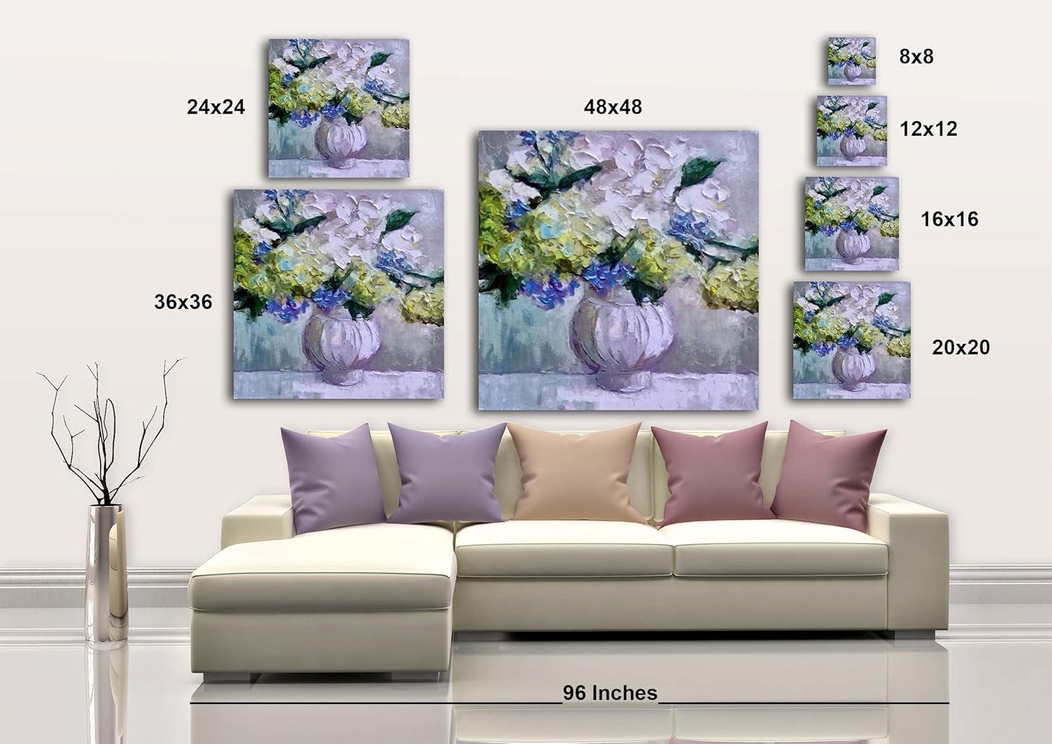 image:imageArmen Living Handsome Bouquet 263 Square Wrapped Canvas Wall Art Print 16 x 1624x24