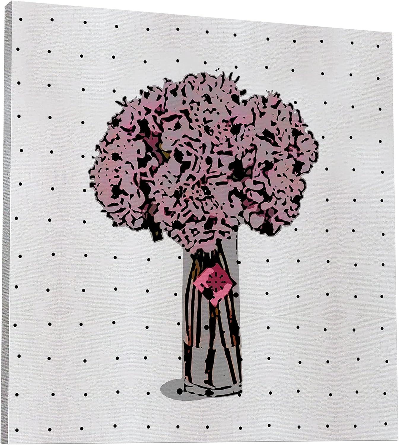 image:imageArmen Living Pop Art Hydrangia Bouquet 225 Square Wrapped Canvas Wall Art Print 20 x 2024x24