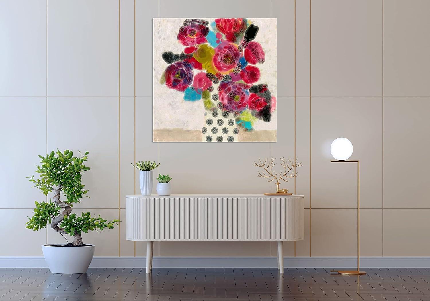 image:imageArmen Living Red Roses I Square Wrapped Canvas Wall Art Print 20 x 2048x48
