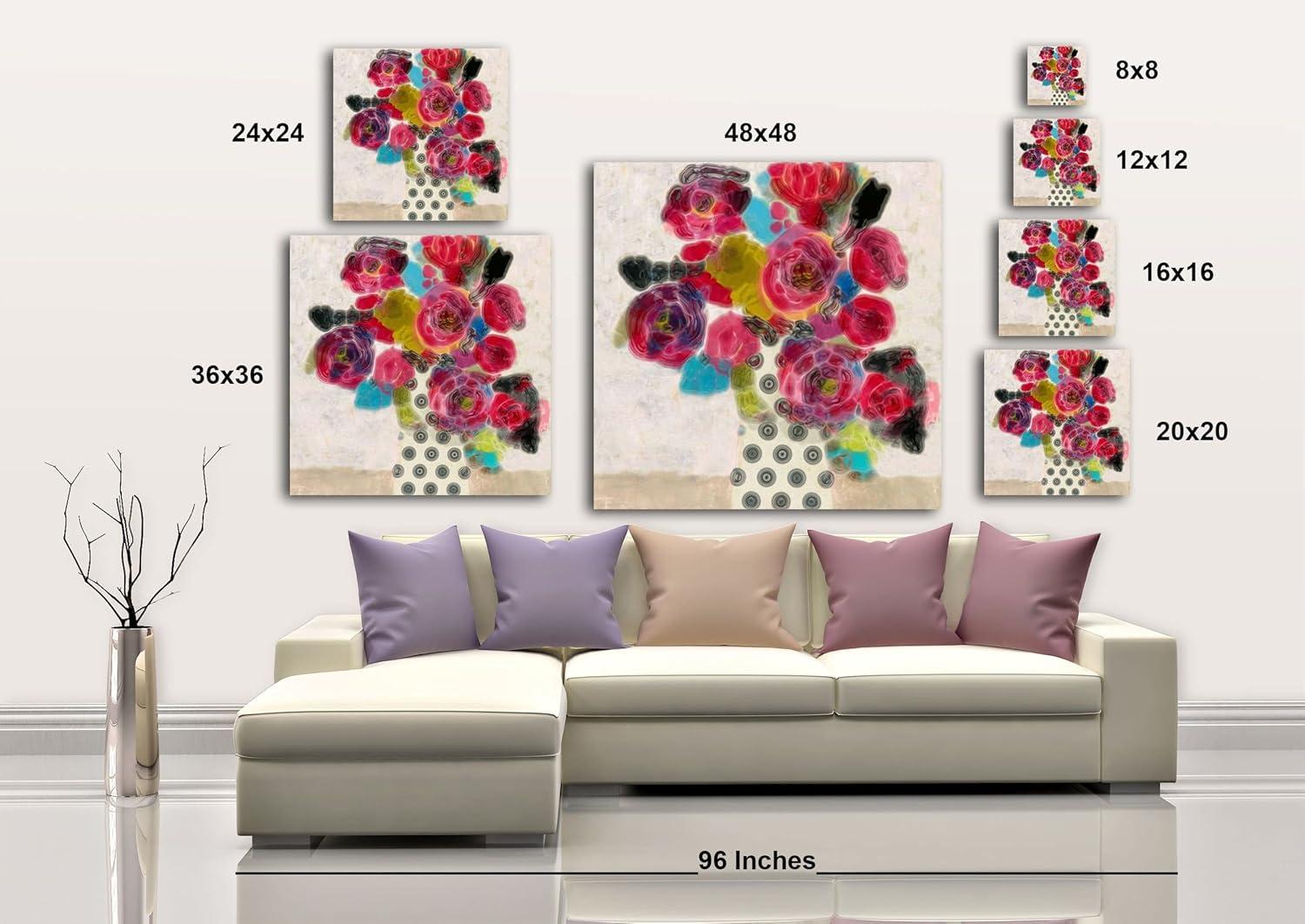 image:imageArmen Living Red Roses I Square Wrapped Canvas Wall Art Print 20 x 2048x48