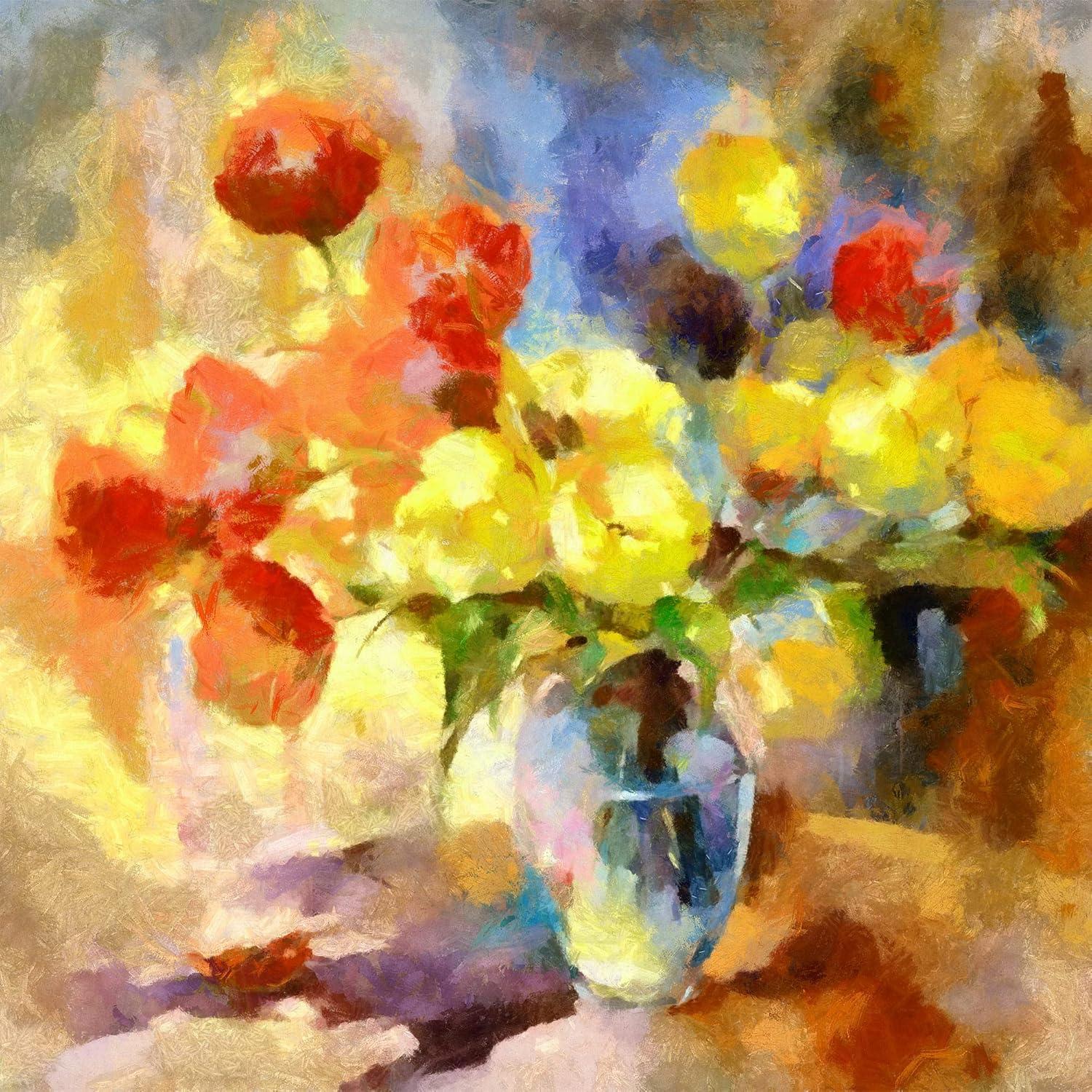 image:imageArmen Living Special Bouquet 301 Square Wrapped Canvas Wall Art Print 20 x 2016x16