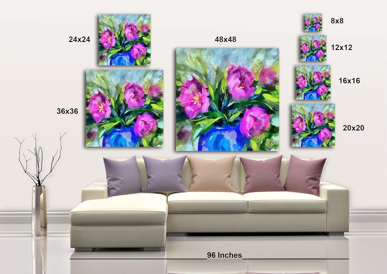 image:imageArmen Living Spring Fever 209 Square Wrapped Canvas Wall Art Print 36 x 3636x36