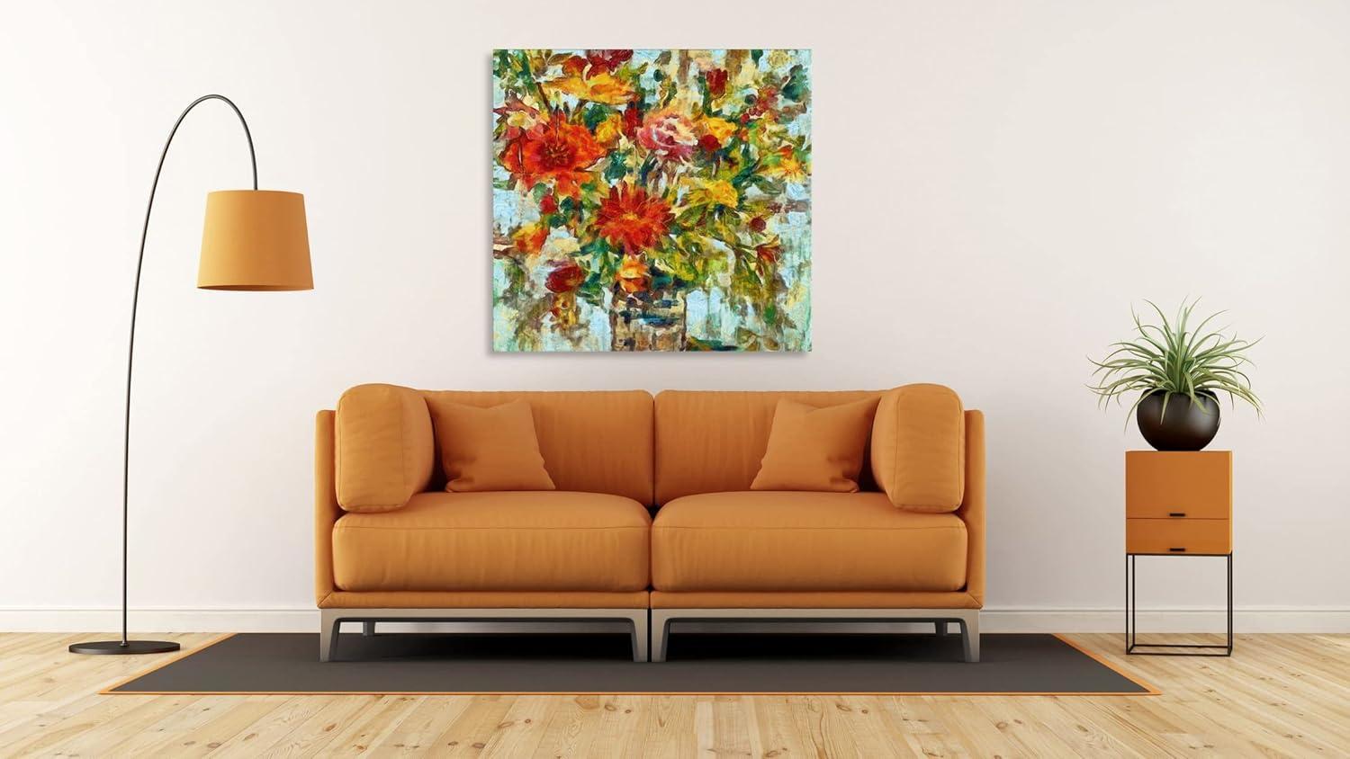 image:imageArmen Living Wild Bouquet 185 Square Wrapped Canvas Wall Art Print 48 x 4836x36