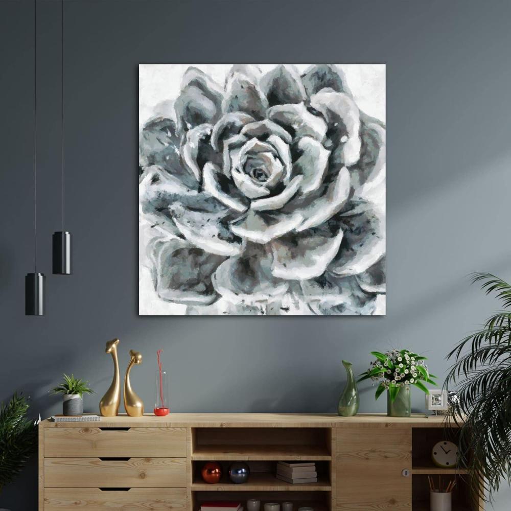 image:imageArmen Living Echeveria Hookeri I  Square Wrapped Canvas Wall Art Print 8 x 812 x 12